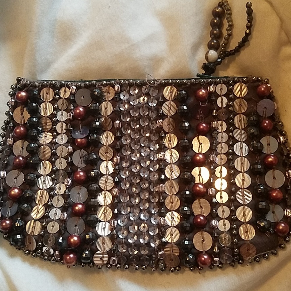 Vintage Beaded Coin Purse Y2K 90s Mini Handbag Cottagecore Add On Gift New 🇺🇦